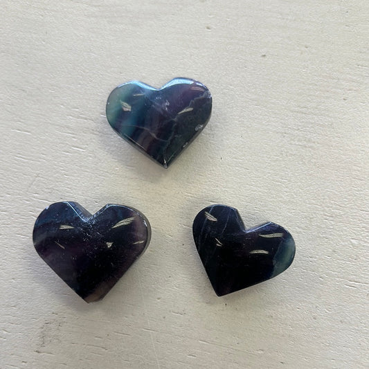 Rainbow Fluorite Sm Heart