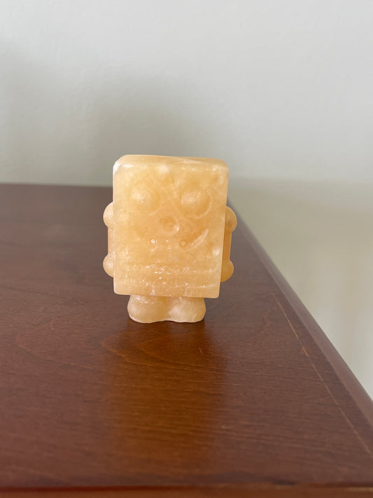 Orange Calcite Sponge Bobby