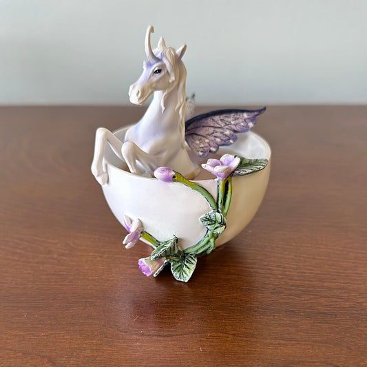 Amy Brown Enchanted Unicorn In Teacup 11638