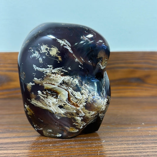 Blue Amber Polished Lg Free Form