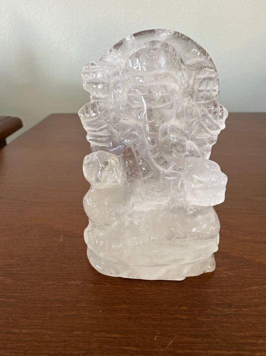 Clear Quartz 4in Ganesha