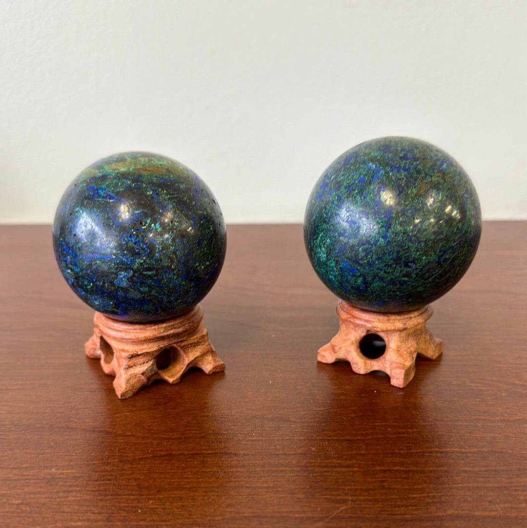 Azurite And Malachite 60mm Sphere