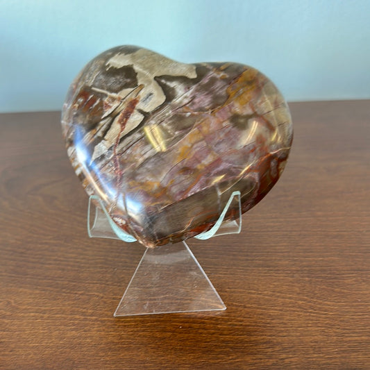 Petrified Wood 1lb Heart