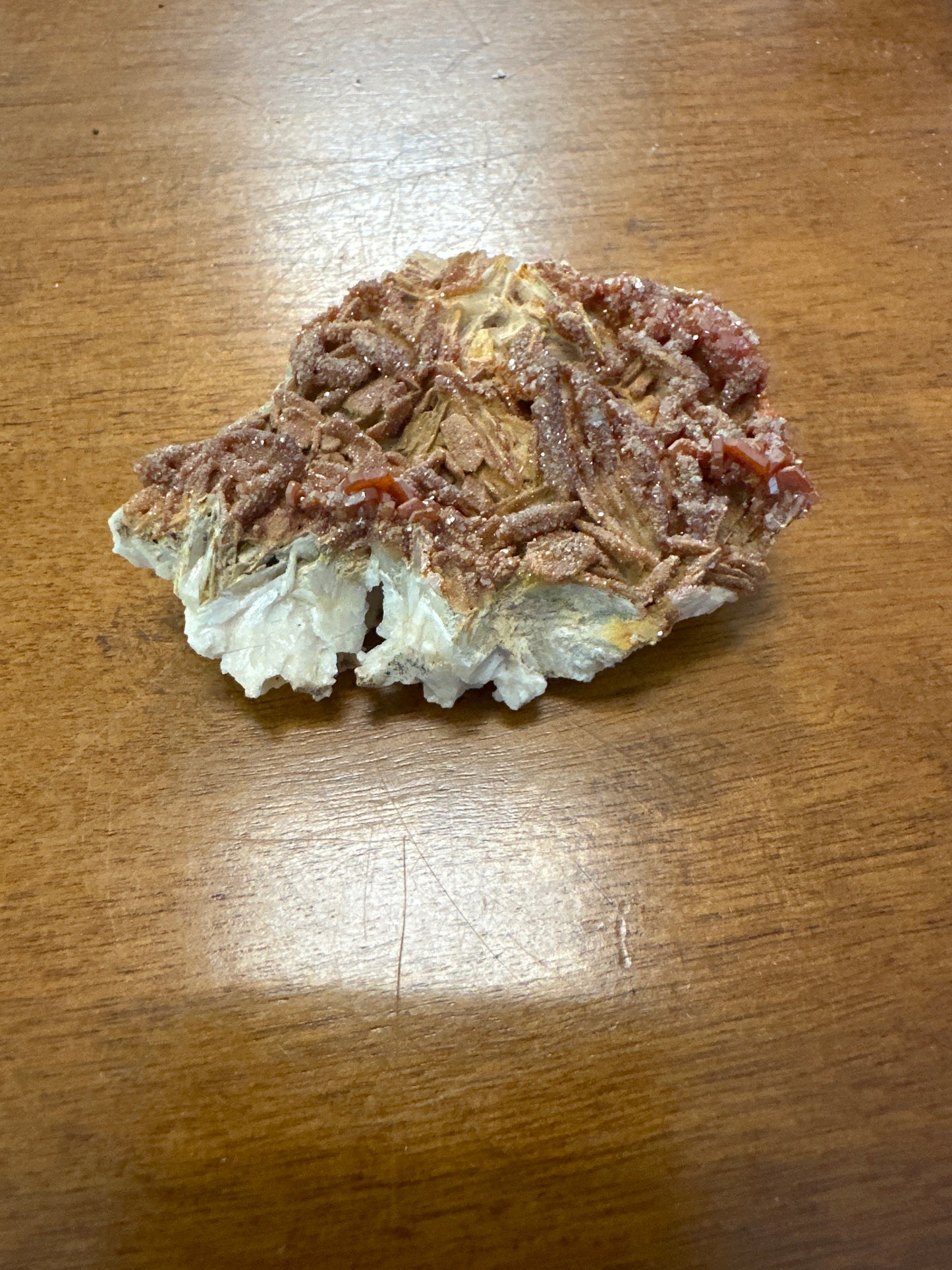 Vanadinite And Stilbite Sm Specimen