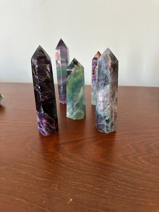 Rainbow Fluorite Lg Tower