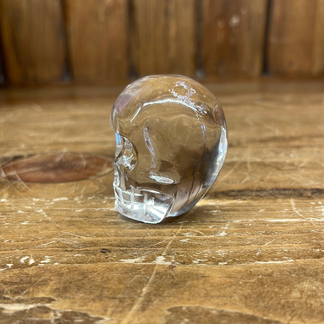 Leandro Clear Quartz 2in Skull