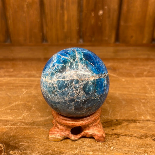 Blue Apatite Lg Sphere