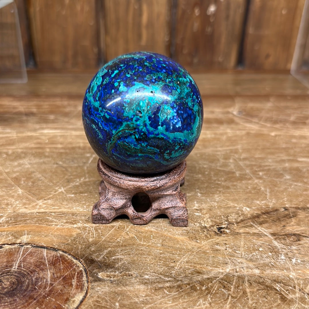 Azurite And Malachite Med Sphere