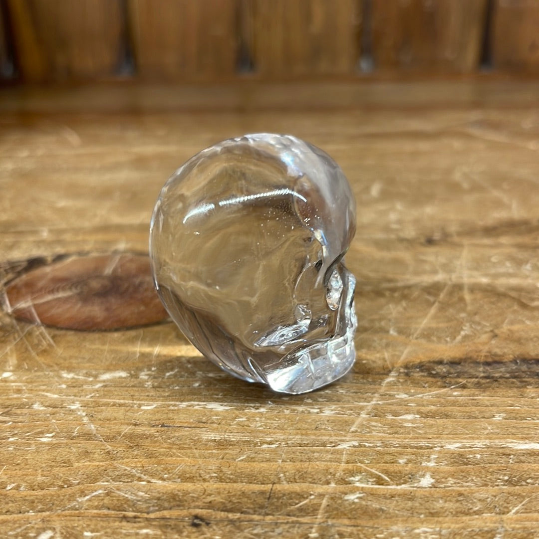 Leandro Clear Quartz 2in Skull