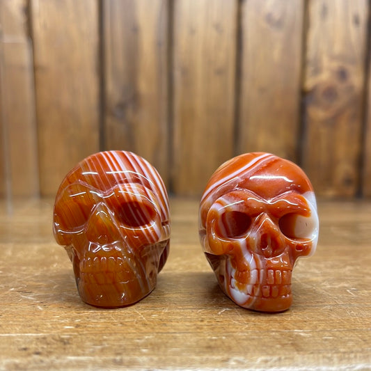 Red Sardonyx 2in Skull