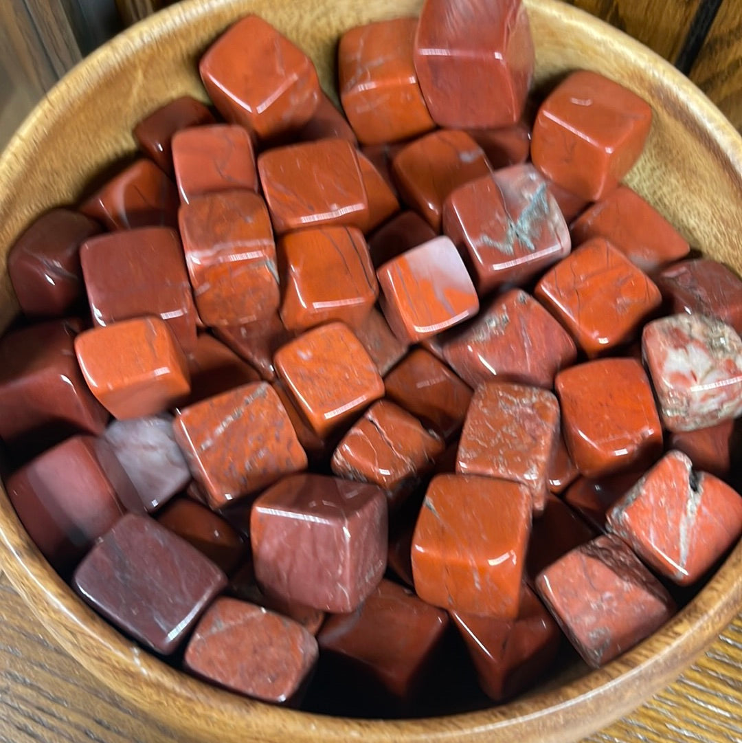 Red Jasper Cube Tumbled