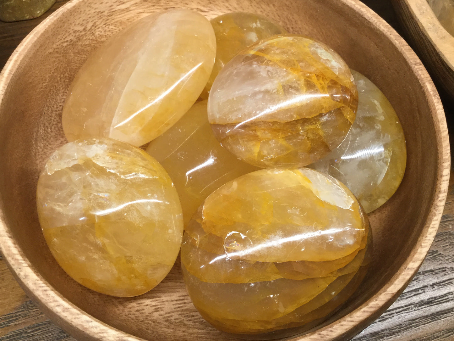 Yellow Hematoid Quartz Palm