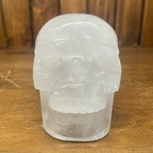 Clear Quartz 2.2lb Hollow Skull