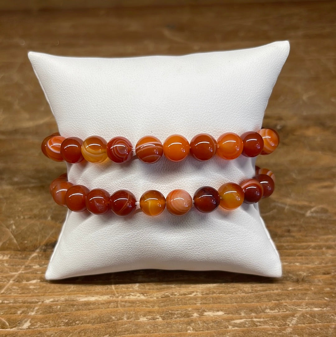 Carnelian stretch bracelet