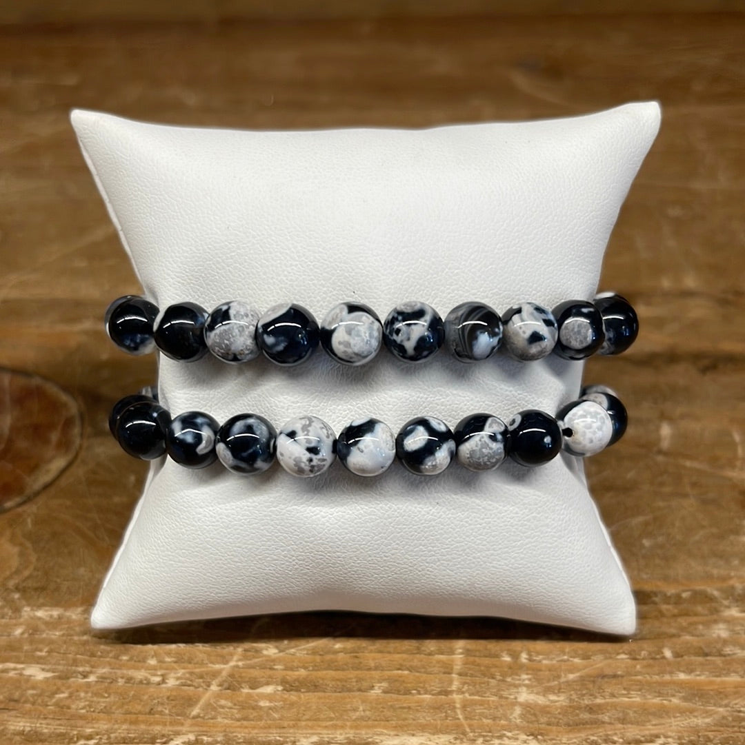 Blue Carnelian Stretch Bracelet