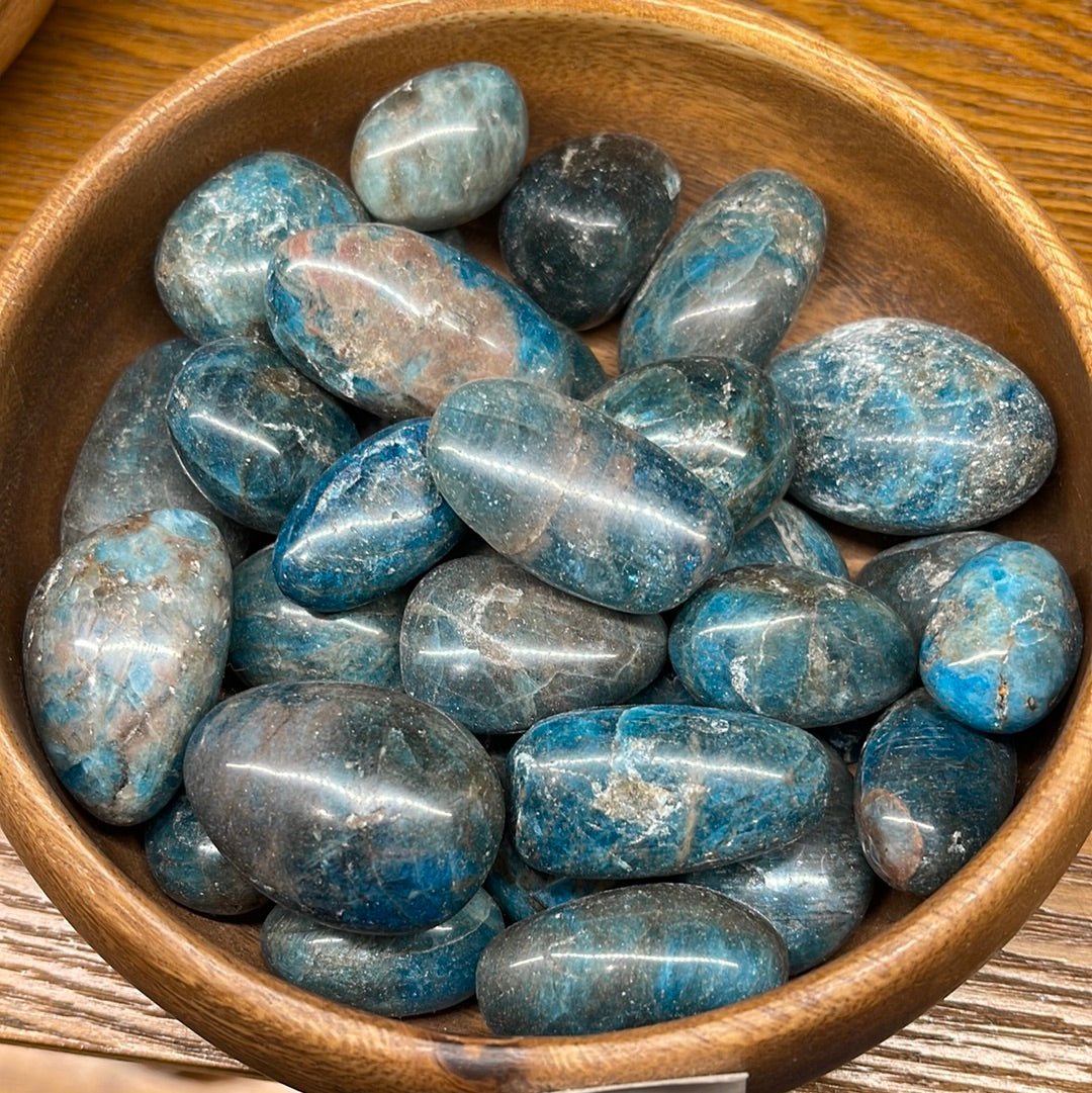 Blue Apatite Tumbled