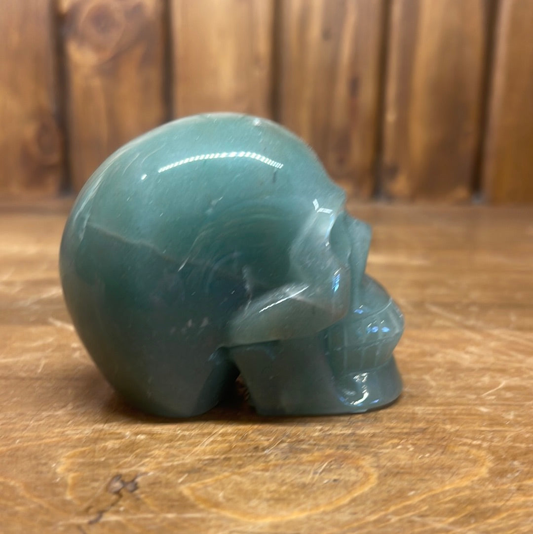 Green Aventurine 3in Skull