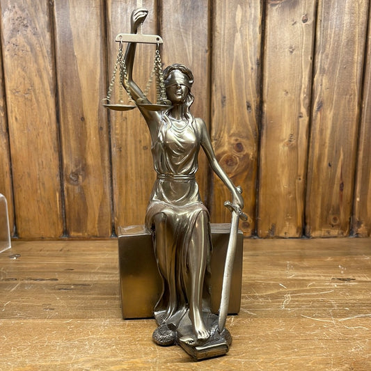 Seated Lady Justice