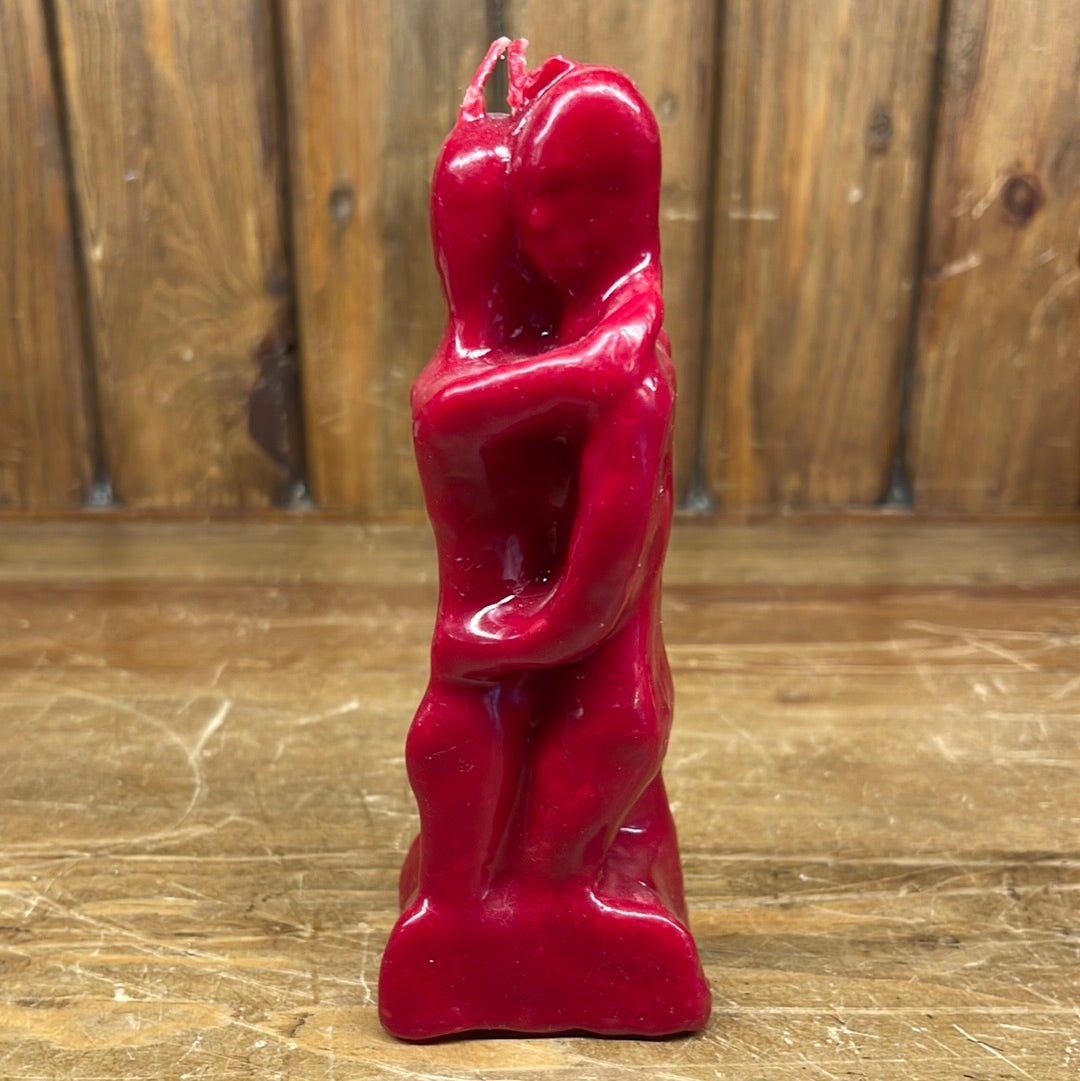 Carved Lovers Candle