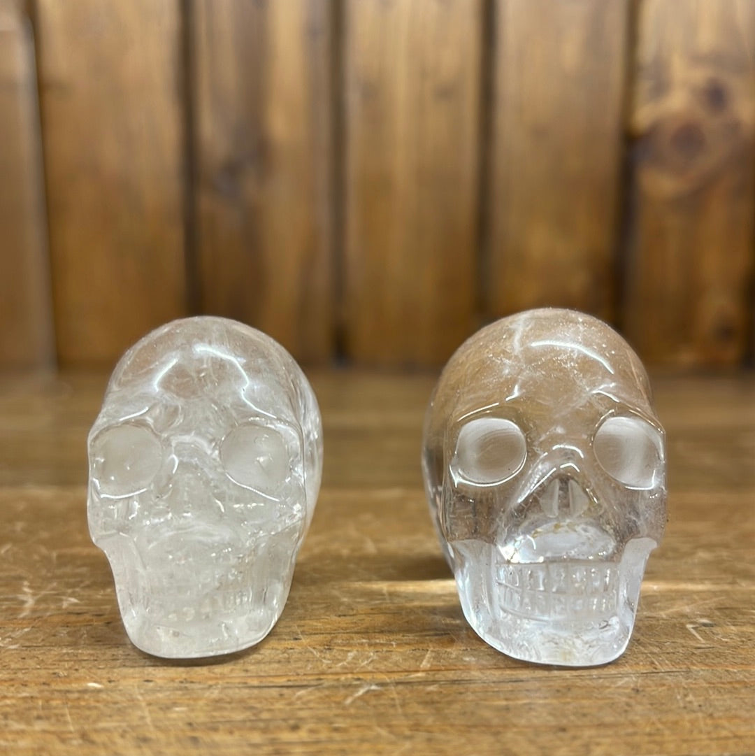 Clear Quartz 2in Skull