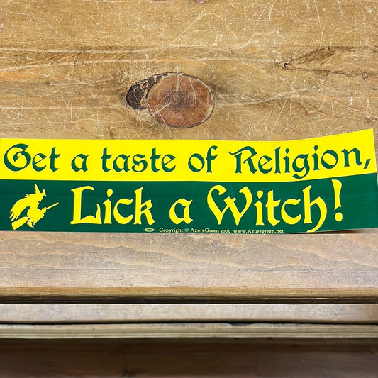 Lick A Witch Bumper Sticker