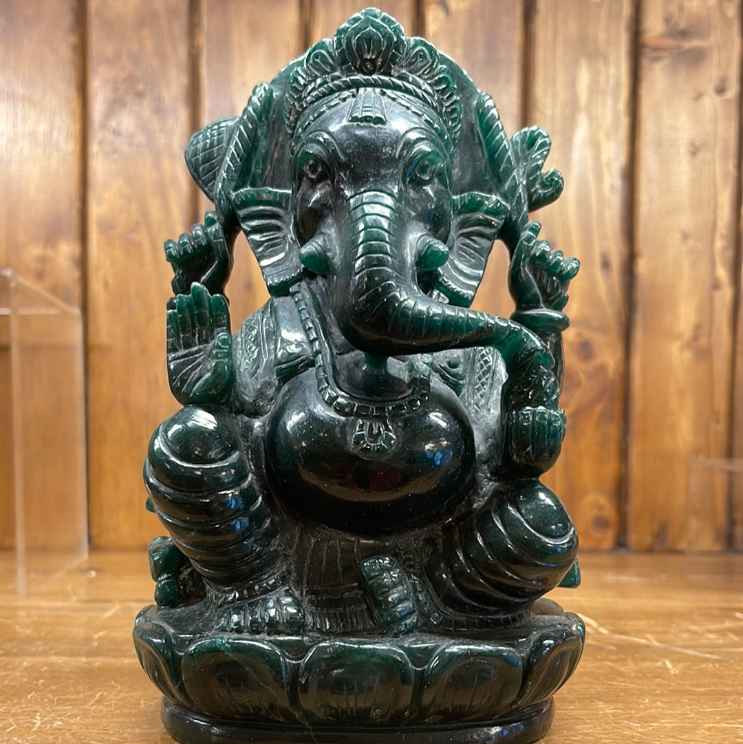 Green Aventurine 5.11lb Ganesha