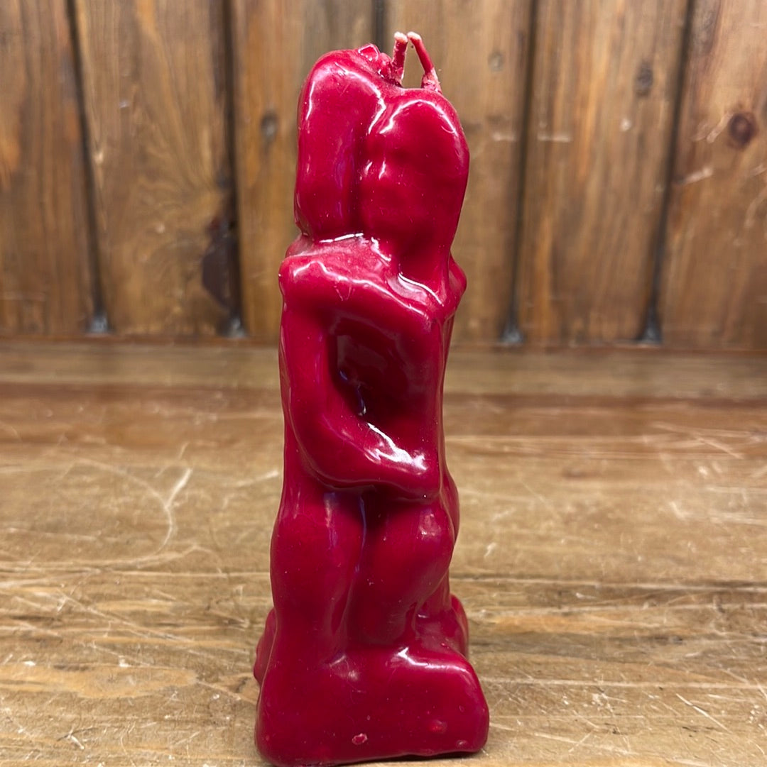 Carved Lovers Candle