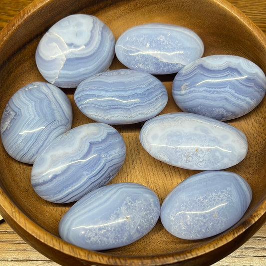 Blue Lace Agate Grade AAA Palm